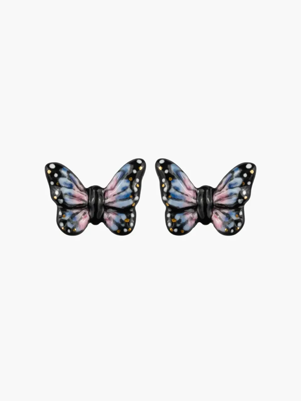 Nach Bijoux papillon de nuit boucles puces 1 cm