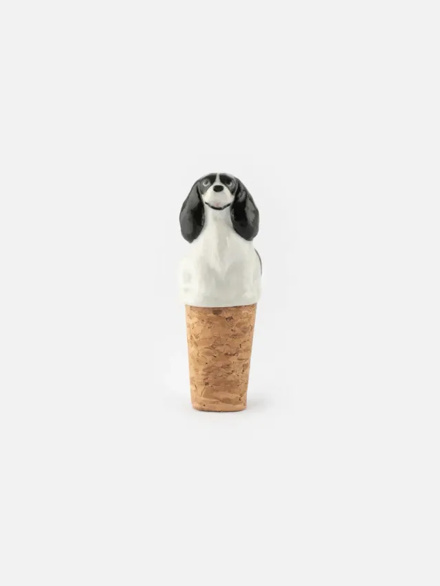 Nach Bijoux Cavalier King Charles bouchon de bouteille noir