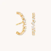 Astrid & Miyu Orbit Dome clous d'oreilles or bombé