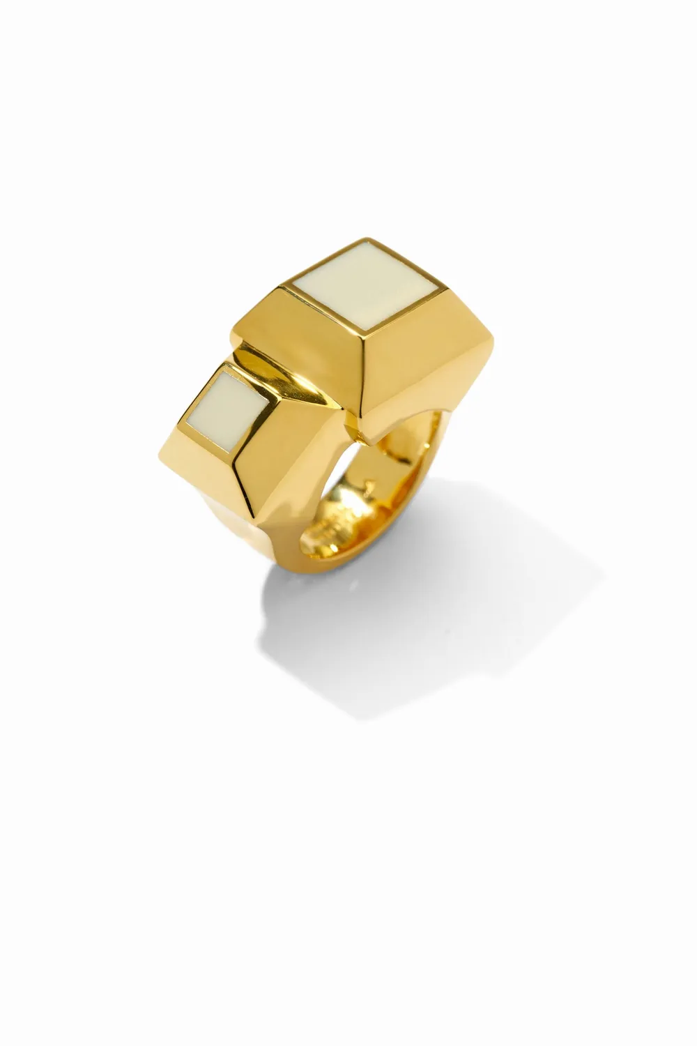 Philippe Ferrandis Kheops Double Ring bague or fin