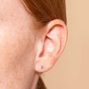 Astrid & Miyu August Peridot boucles d'oreilles or blanc massif