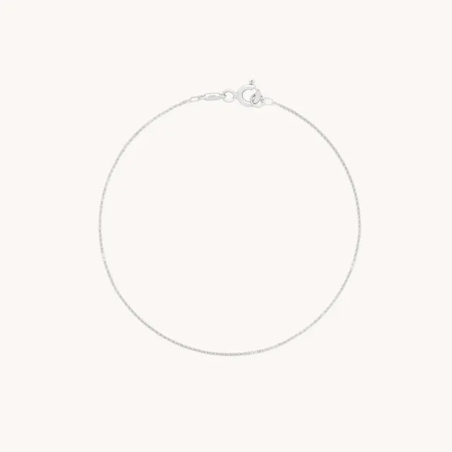 Astrid & Miyu Shoreditch Chain bracelet or blanc massif