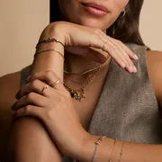 Astrid & Miyu Story Strand bracelet marron tressé