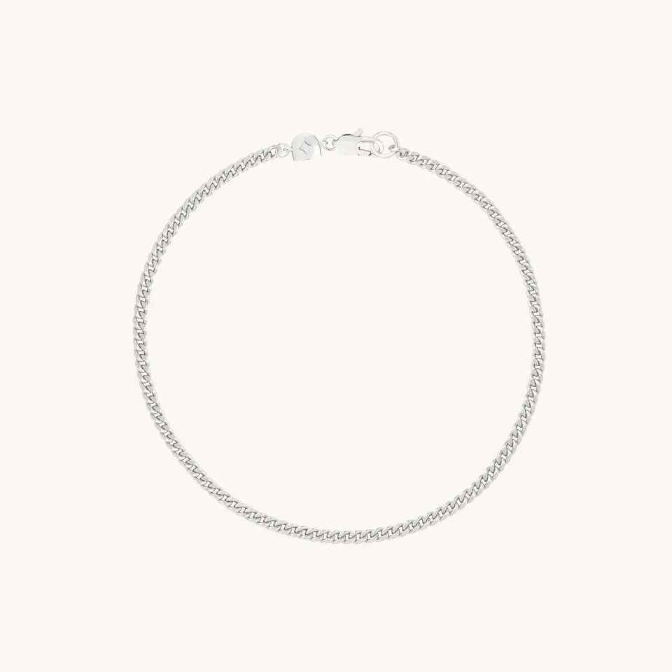 Astrid & Miyu Essential Curb Chain bracelet argent
