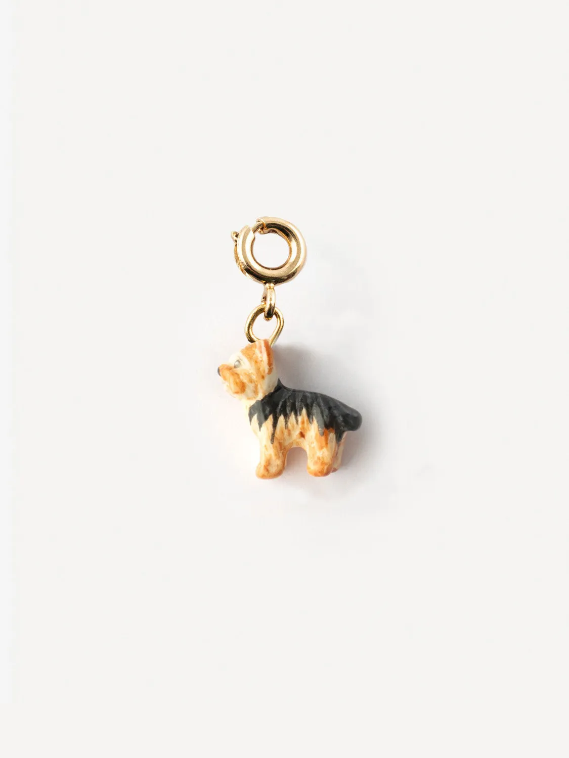 Nach Bijoux chien Yorkshire charm's porcelaine 2,7 cm