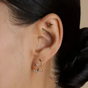 Astrid & Miyu Diamond Trio boucles or massif diamants