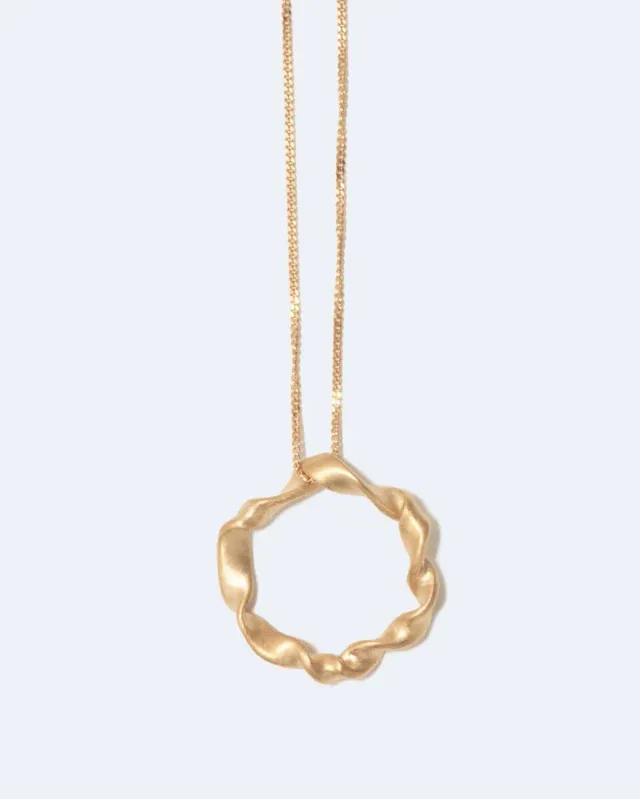 Completedworks Flux collier vermeil or recyclé pendentif
