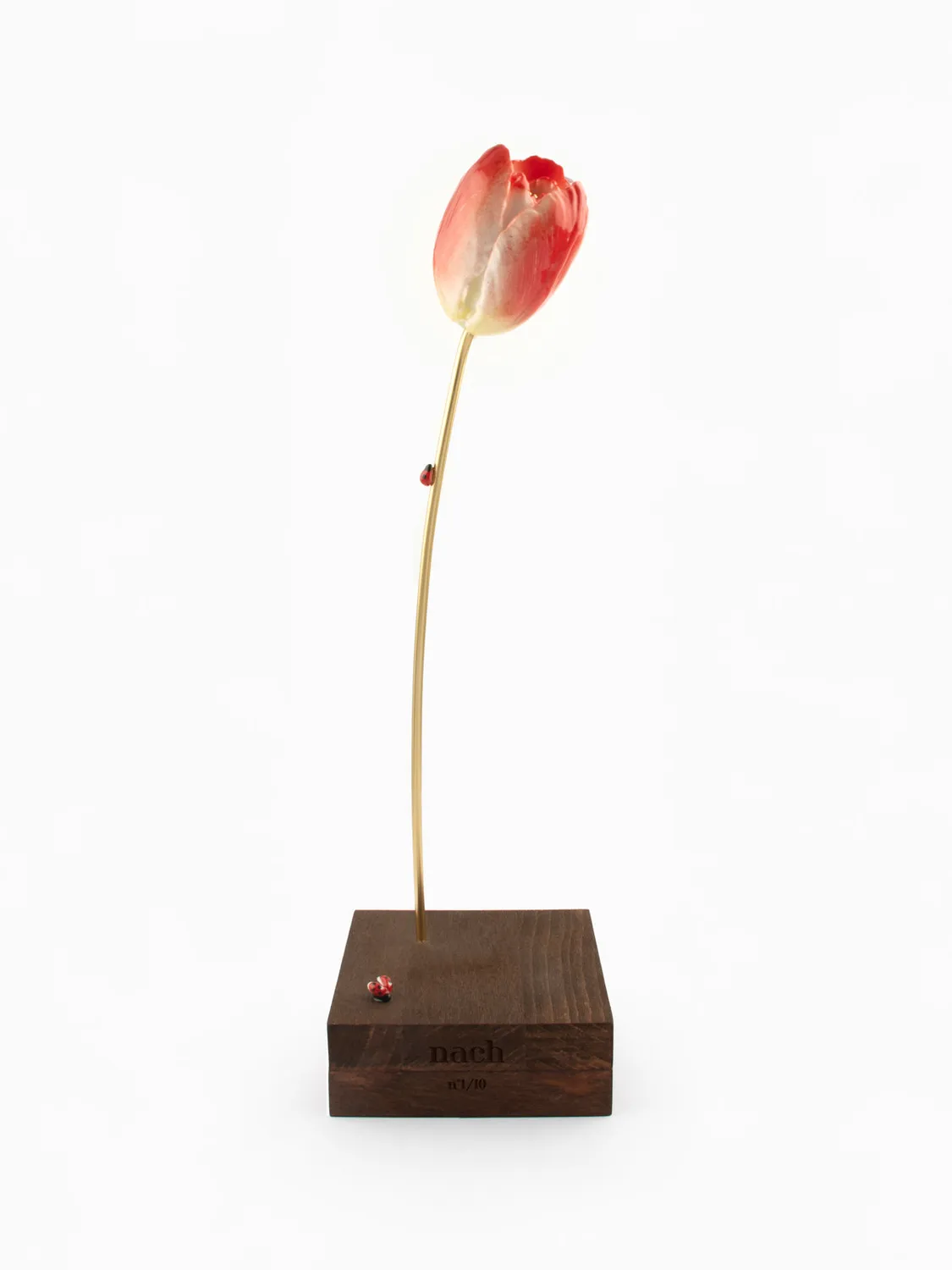 Nach Bijoux Tulipe Éternelle rouge porcelaine numérotée