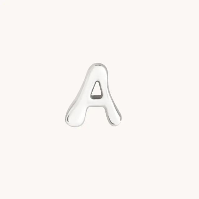 Astrid & Miyu A Initial Click breloque or blanc lettre A