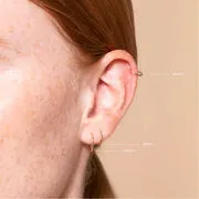 Astrid & Miyu Seamless Hoop 1mm Solid Gold créoles