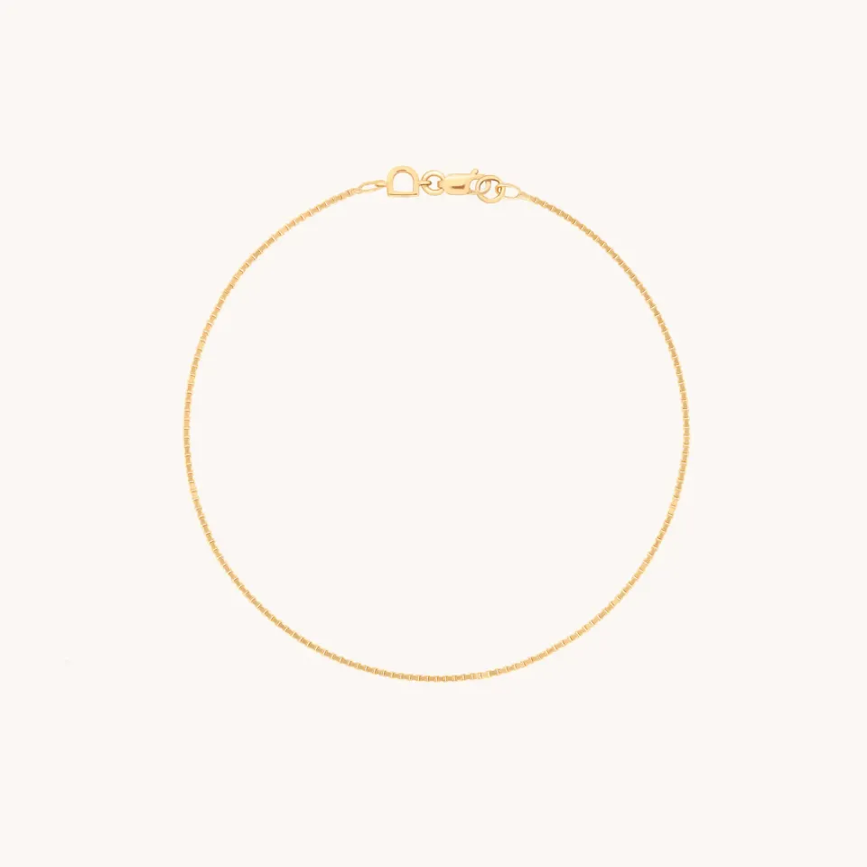 Astrid & Miyu Shoreditch Story bracelet chaîne or massif
