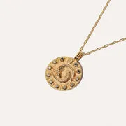 Astrid & Miyu Pisces Bold collier pendentif doré Poissons