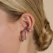 Astrid & Miyu Illusion Spiral manchette d'oreille argent