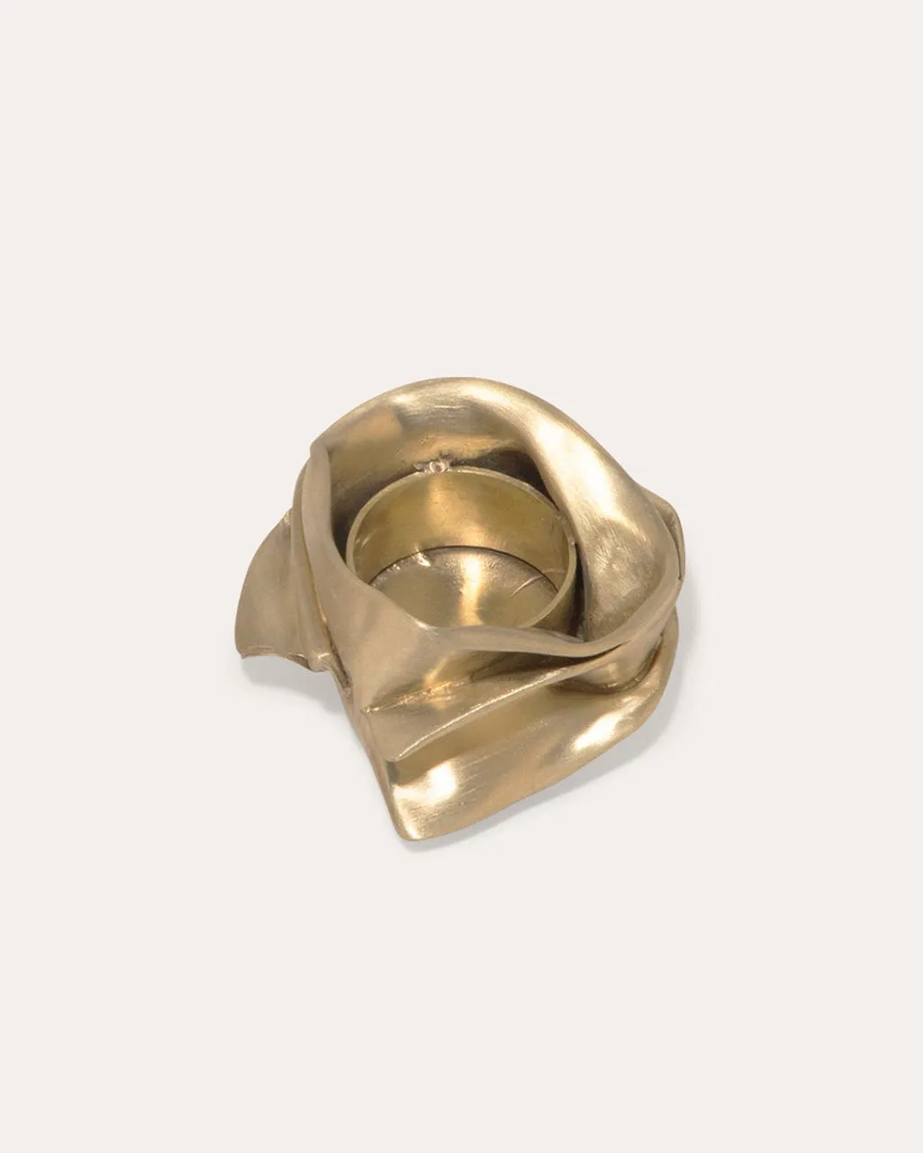 Completedworks Fold L04 bougeoir laiton brossé