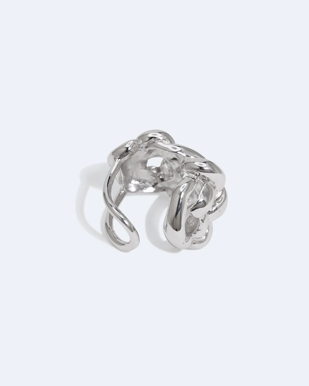 Completedworks Woven manchette oreille argent recyclé
