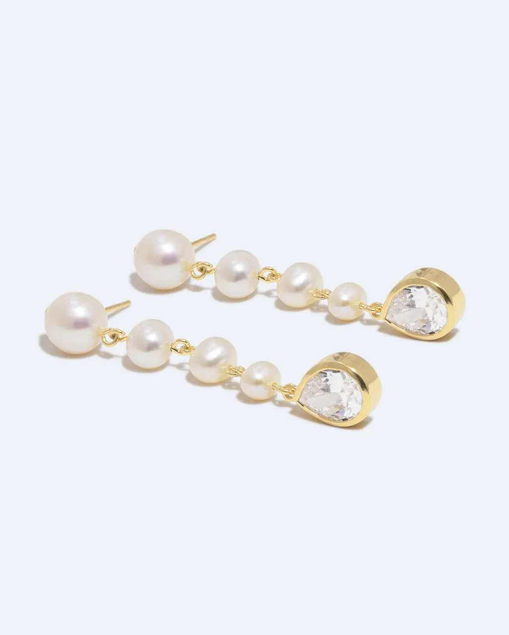 Completedworks Last Slice boucles d’oreilles perle zircone vermeil