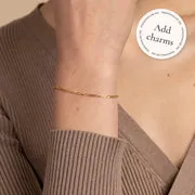 Astrid & Miyu Soho Story bracelet chaîne or massif