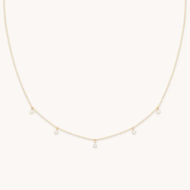 Astrid & Miyu Diamond Charm collier or massif diamant