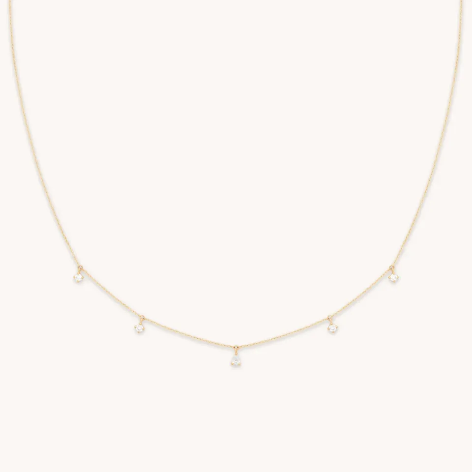 Astrid & Miyu Diamond Charm collier or massif diamant