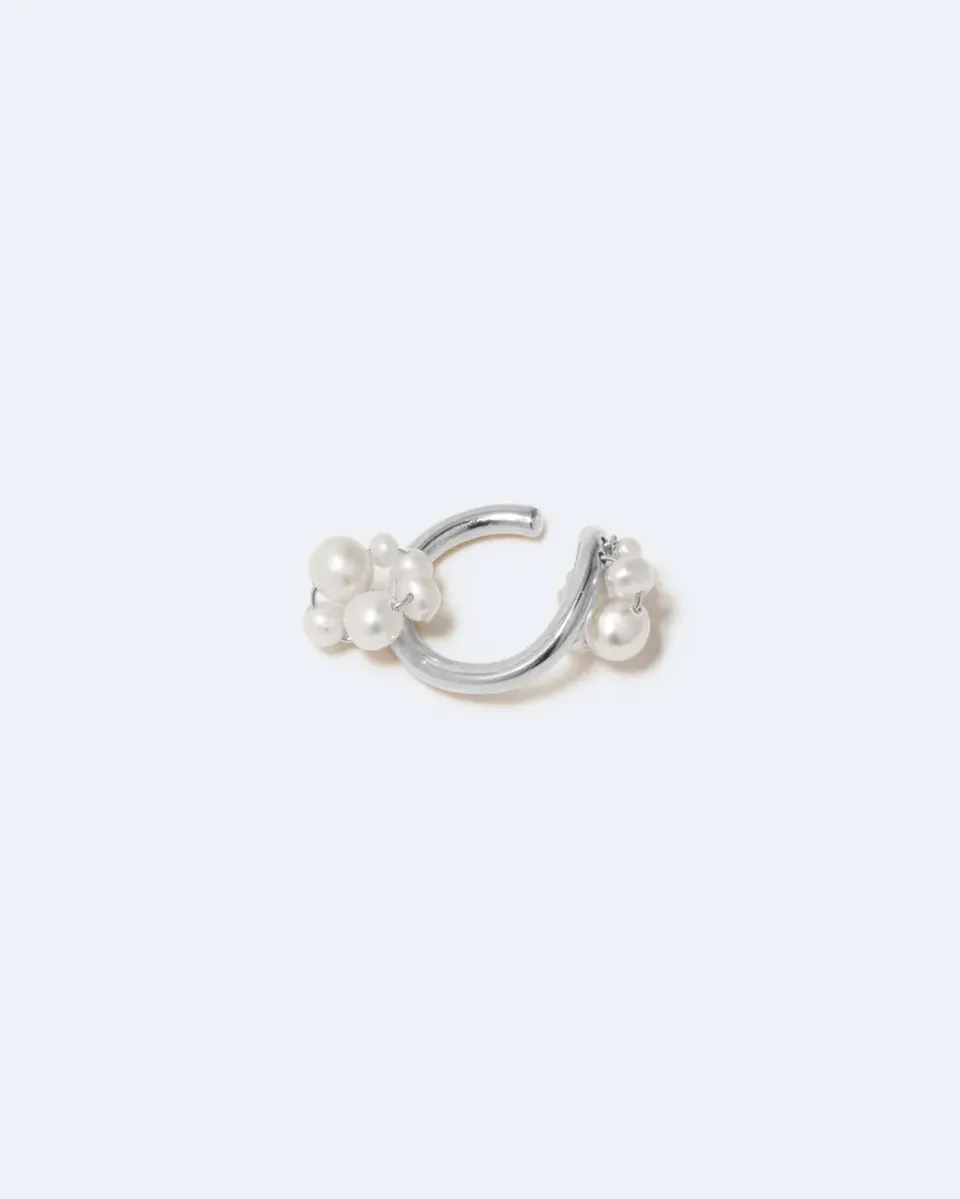 Completedworks Surfacing ear cuff perle argent recyclé