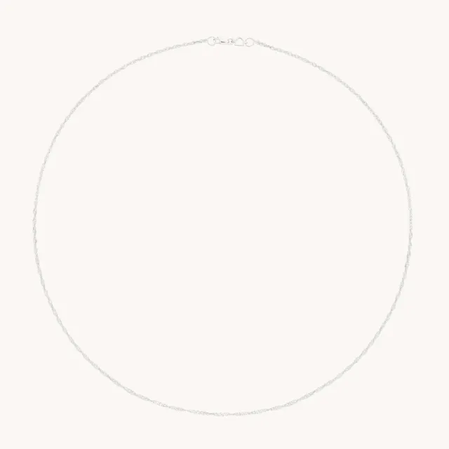 Astrid & Miyu Bold Astrid collier chaîne or blanc massif