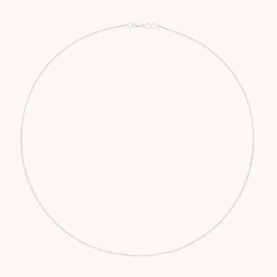 Astrid & Miyu Bold Astrid collier chaîne or blanc massif