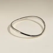 Astrid & Miyu Wave bracelet jonc argent poli