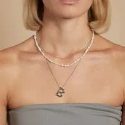 Astrid & Miyu B Initial Bold collier argent