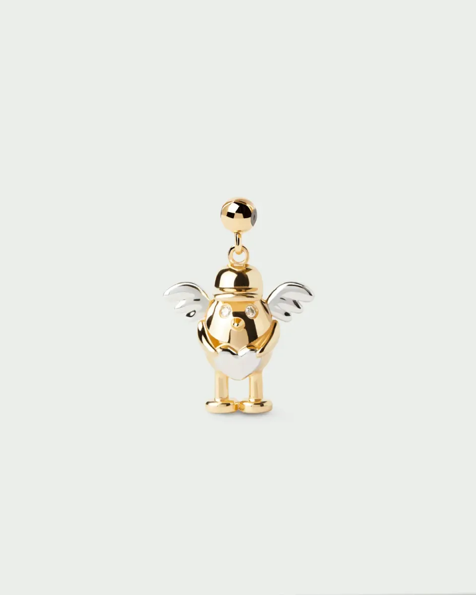 PDPAOLA Cupid Charm breloque zirconia blanche