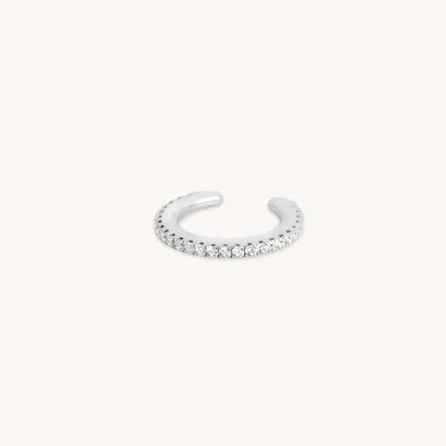 Astrid & Miyu Crystal Ear Cuff manchette argent