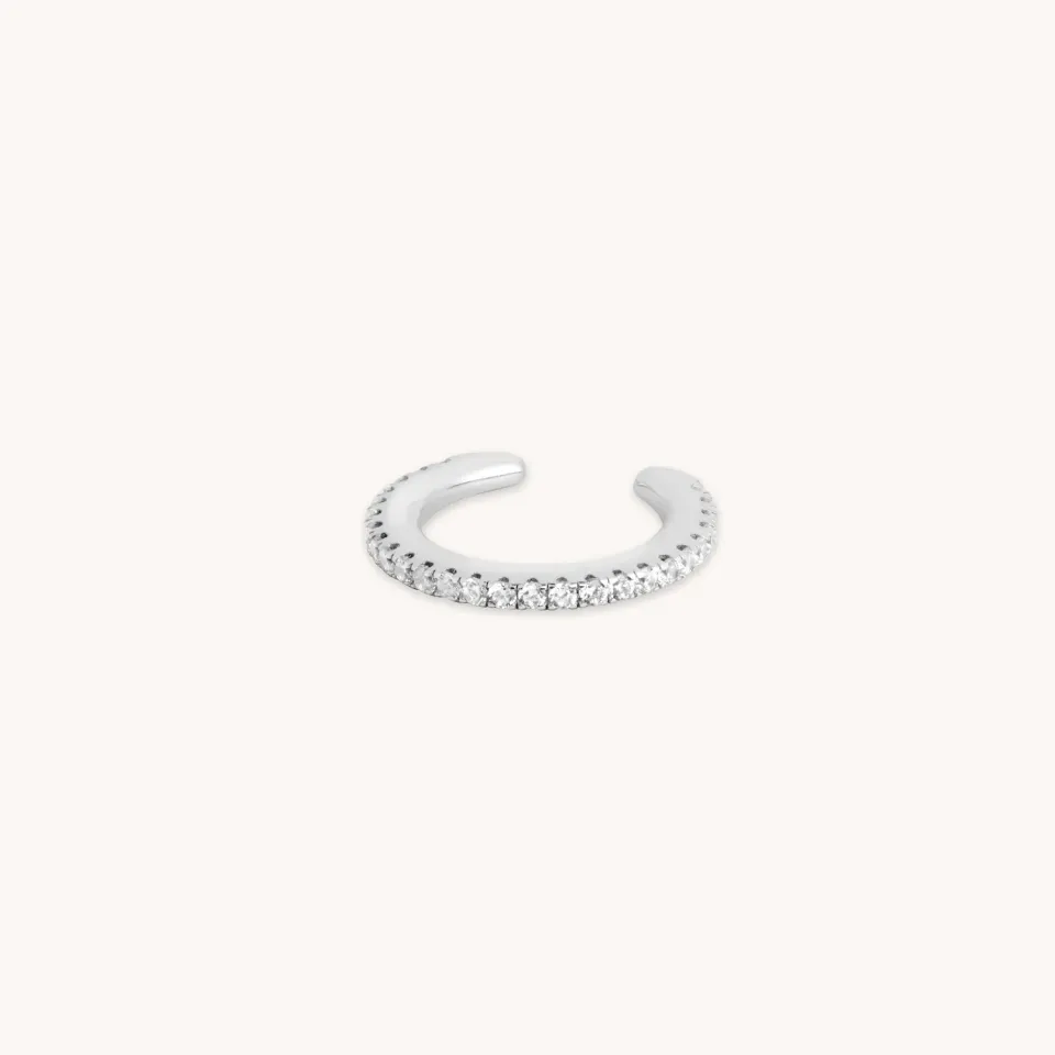 Astrid & Miyu Crystal Ear Cuff manchette argent