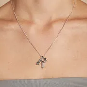 Astrid & Miyu R Initial Bold Collier Initiale Argent