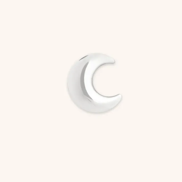 Astrid & Miyu Moon Click Charm Or Blanc 9k