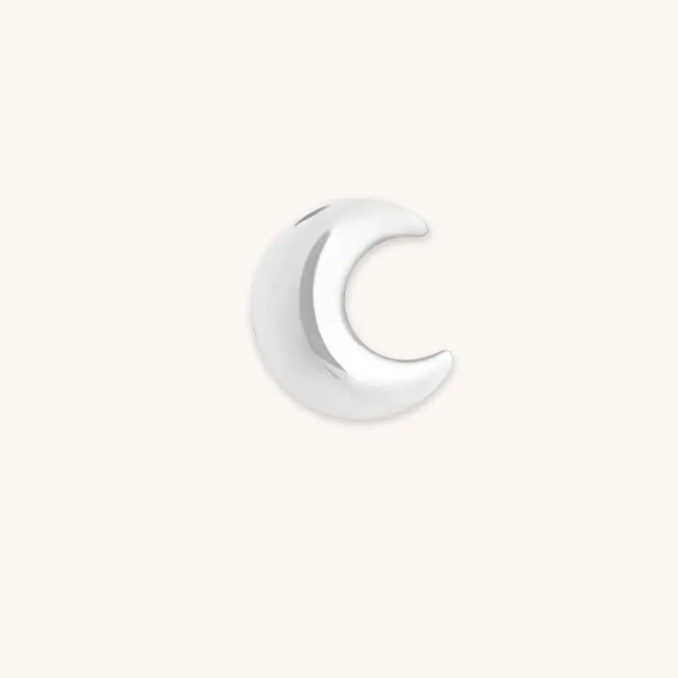 Astrid & Miyu Moon Click Charm Or Blanc 9k