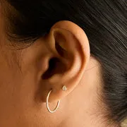 Astrid & Miyu Diamond Bezel Pear piercing or massif diamant