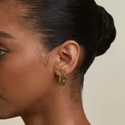 Astrid & Miyu Crossover Illusion Hoops créoles doré lot