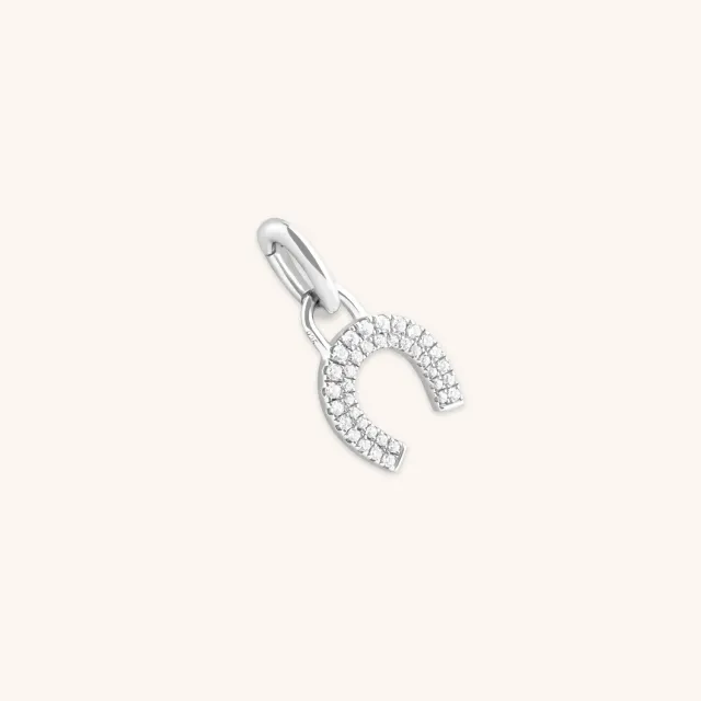 Astrid & Miyu Horseshoe breloque clip argent chance