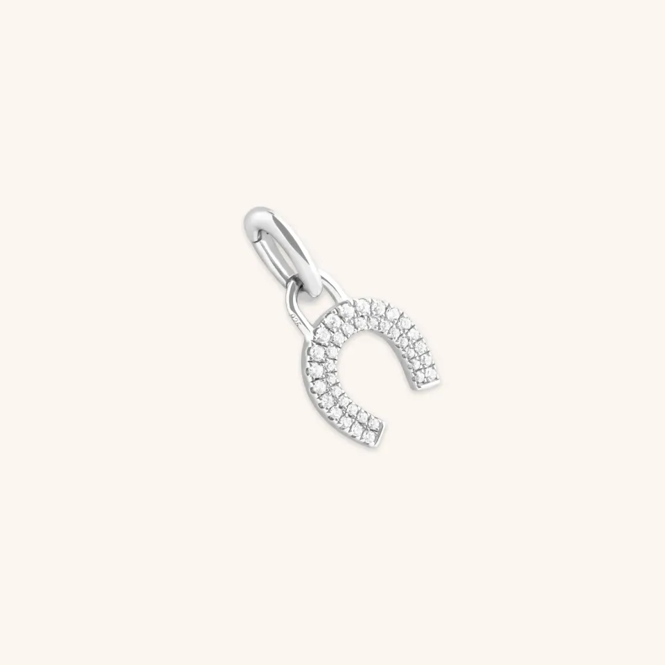 Astrid & Miyu Horseshoe breloque clip argent chance
