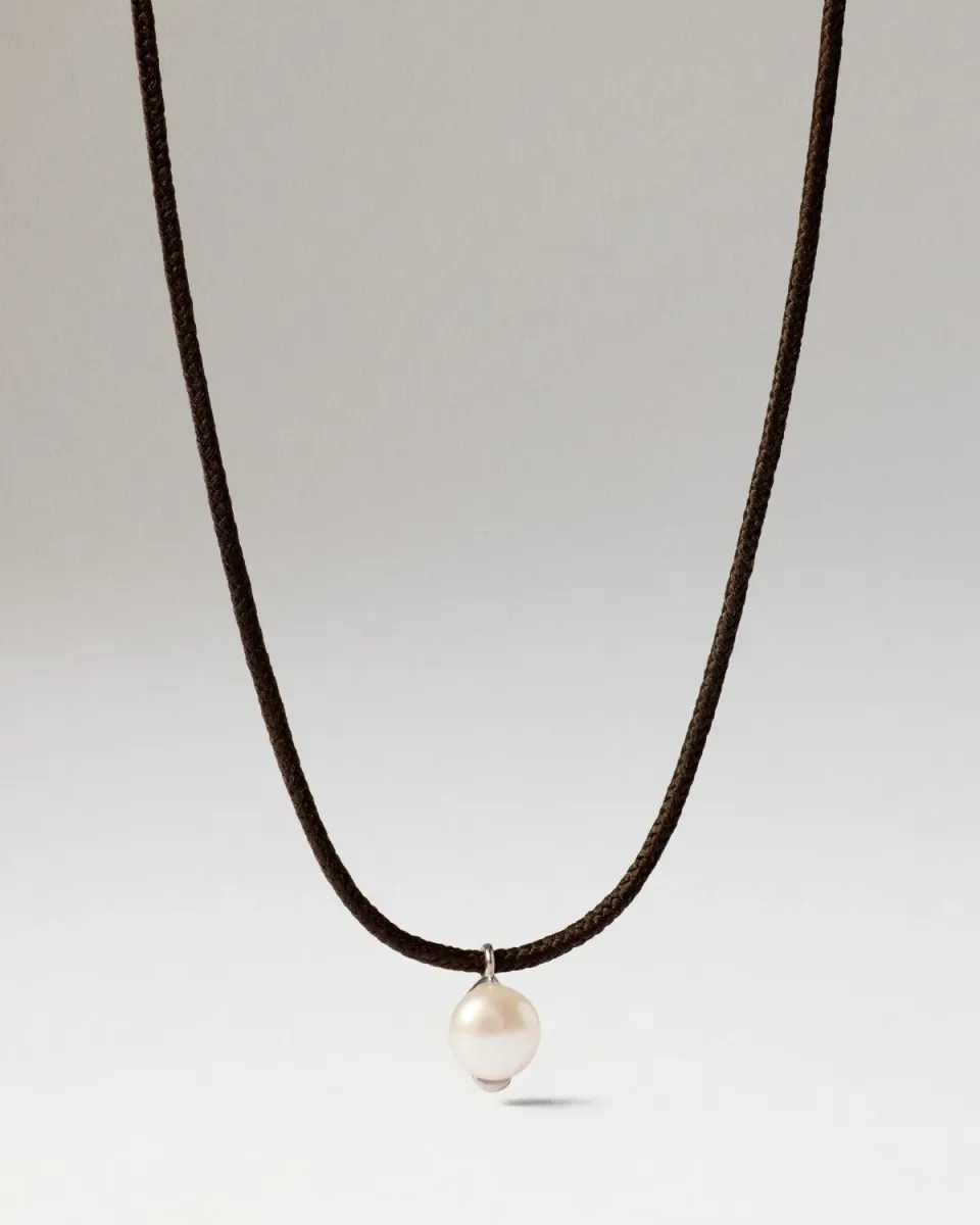 PDPAOLA Orion La Perla collier perle cordon 62 cm