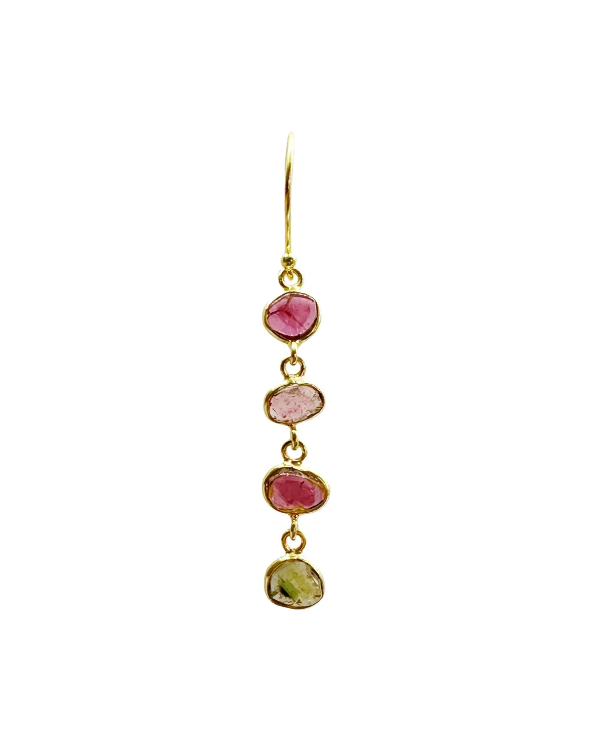 Le Fourbi de Capucine G11 boucles tourmaline doré