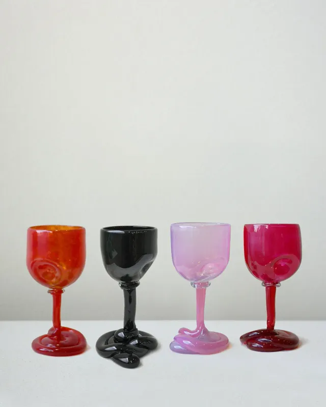 Completedworks Thaw 4 verres à vin multicolores