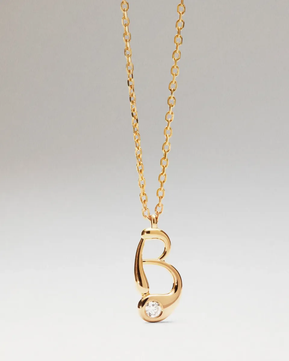 PDPAOLA B collier initiale B doré 40-50 cm
