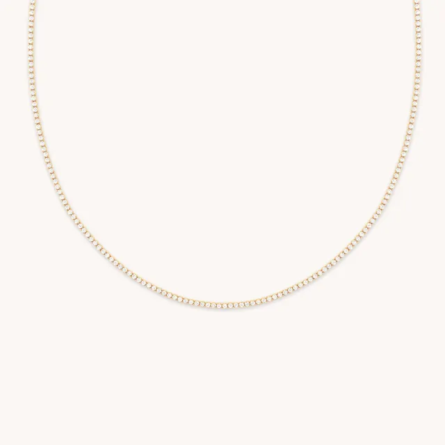 Astrid & Miyu Tennis Chain collier doré rivière