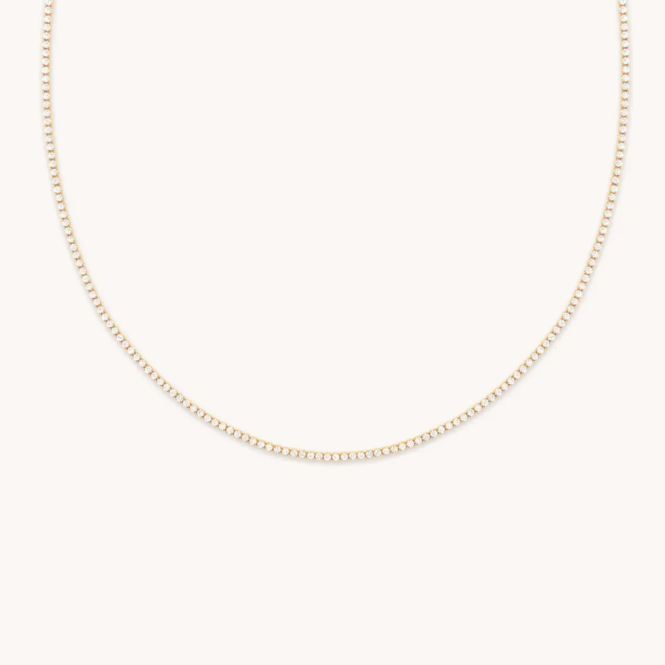 Astrid & Miyu Tennis Chain collier doré rivière