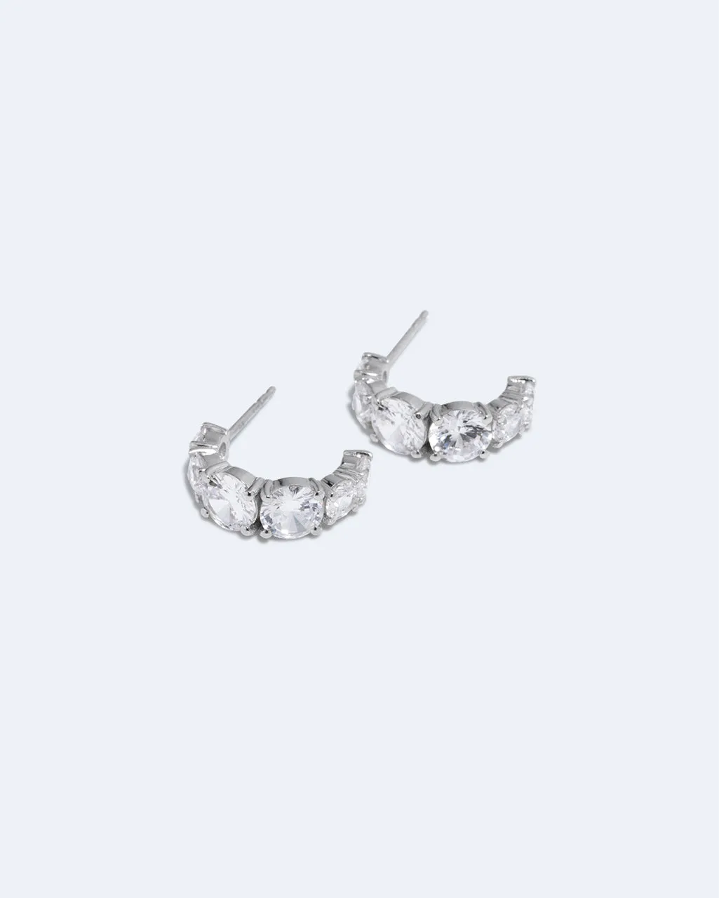 Completedworks Bright Hours créoles zircon argent