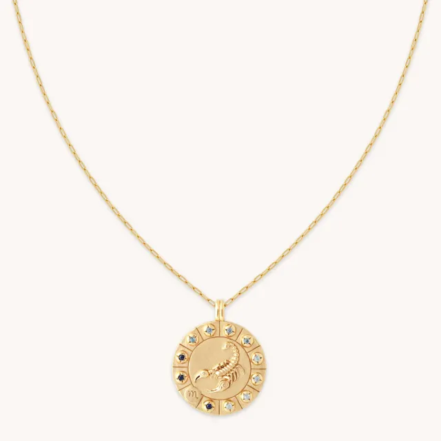Astrid & Miyu Scorpio Bold collier pendentif doré scorpion