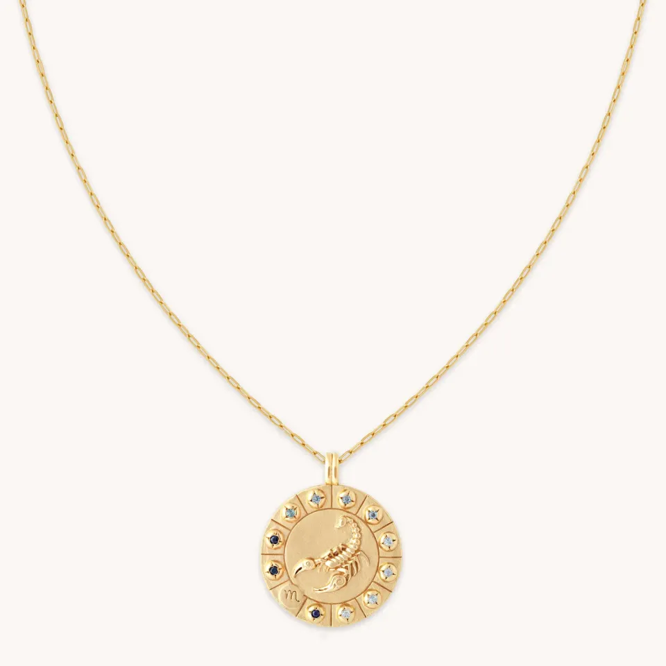 Astrid & Miyu Scorpio Bold collier pendentif doré scorpion