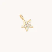 Astrid & Miyu Pavé Star breloque or 9 carats étoile