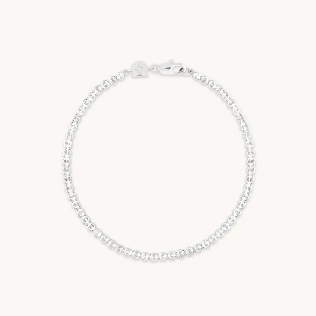 Astrid & Miyu Gleam Bold tennis bracelet argent large