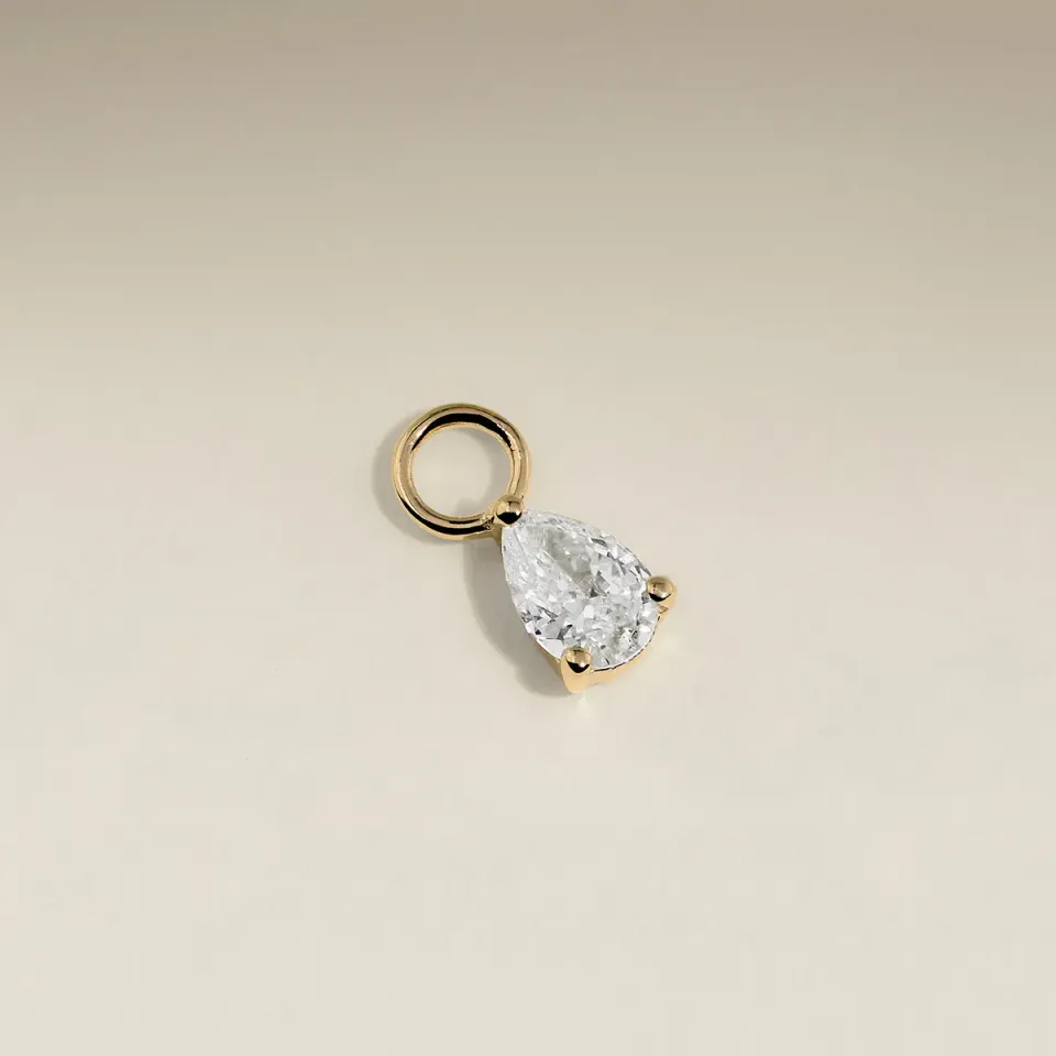 Astrid & Miyu April Diamond breloque diamant or massif
